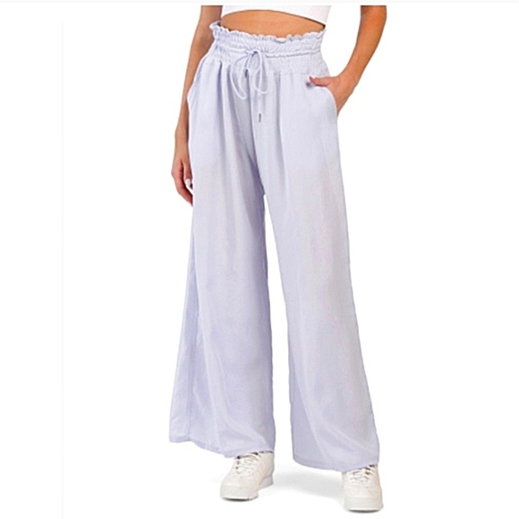 NWT Free People Movement Mia Wide-leg Lilac Pants - Picture 3 of 12